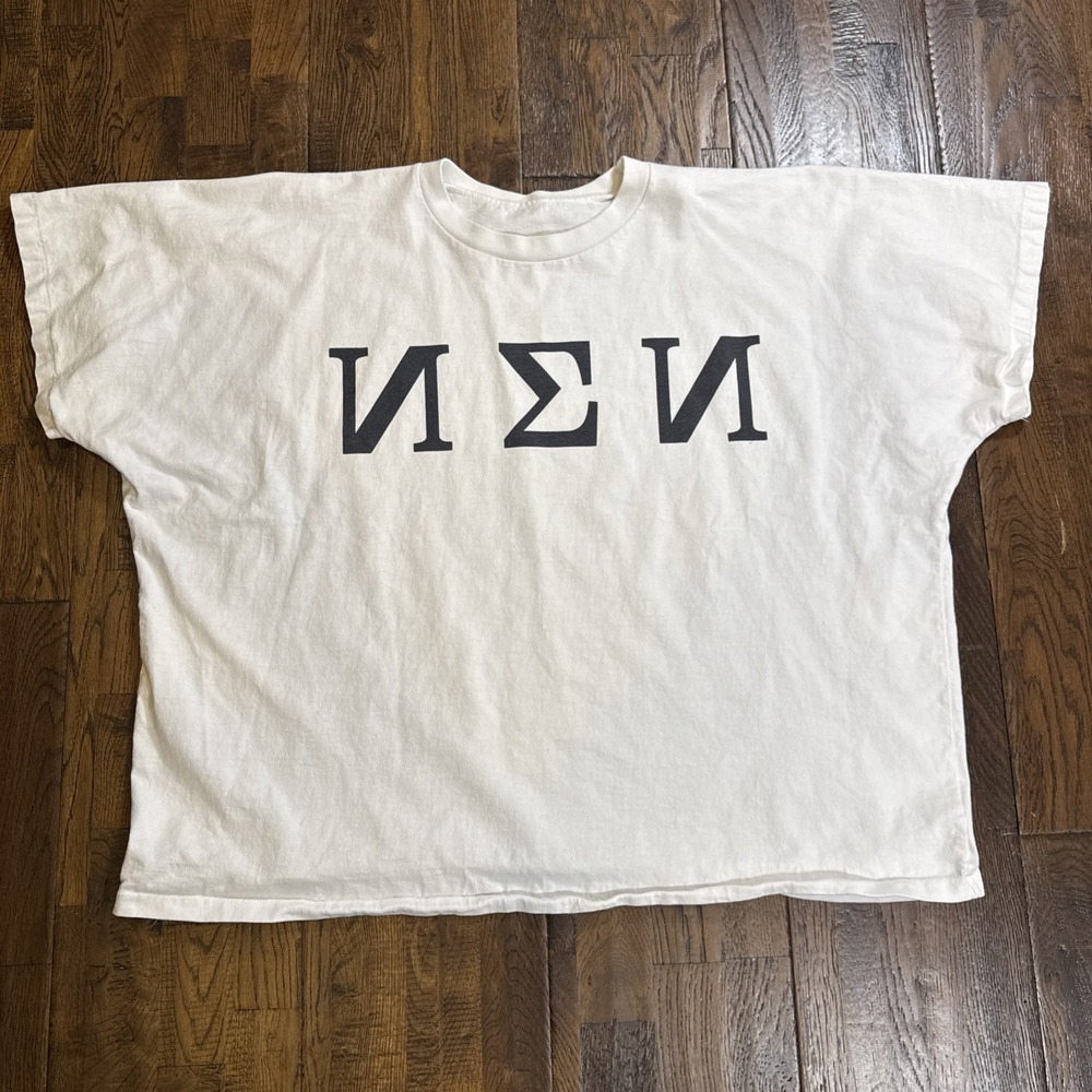 Nu Sigma Nu Vintage Single Stitch T Shirt USA Made Oversized Greek Tee Rare